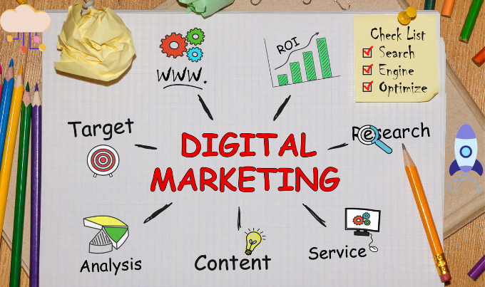 The Digital Catalog team collaborating during a strategy meeting in a modern workspace.